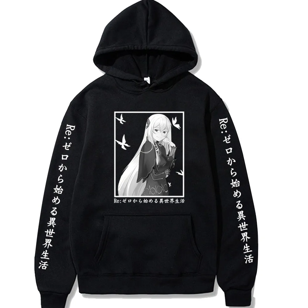 Anime Re:zero Starting Life In Another World Hoodie Harajuku Printed Street Hoodie