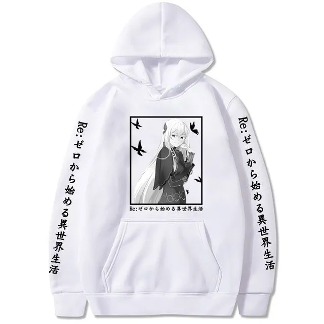 Anime Re:zero Starting Life In Another World Hoodie Harajuku Printed Street Hoodie
