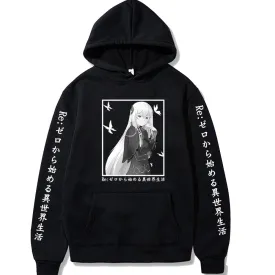 Anime Re:zero Starting Life In Another World Hoodie Harajuku Printed Street Hoodie