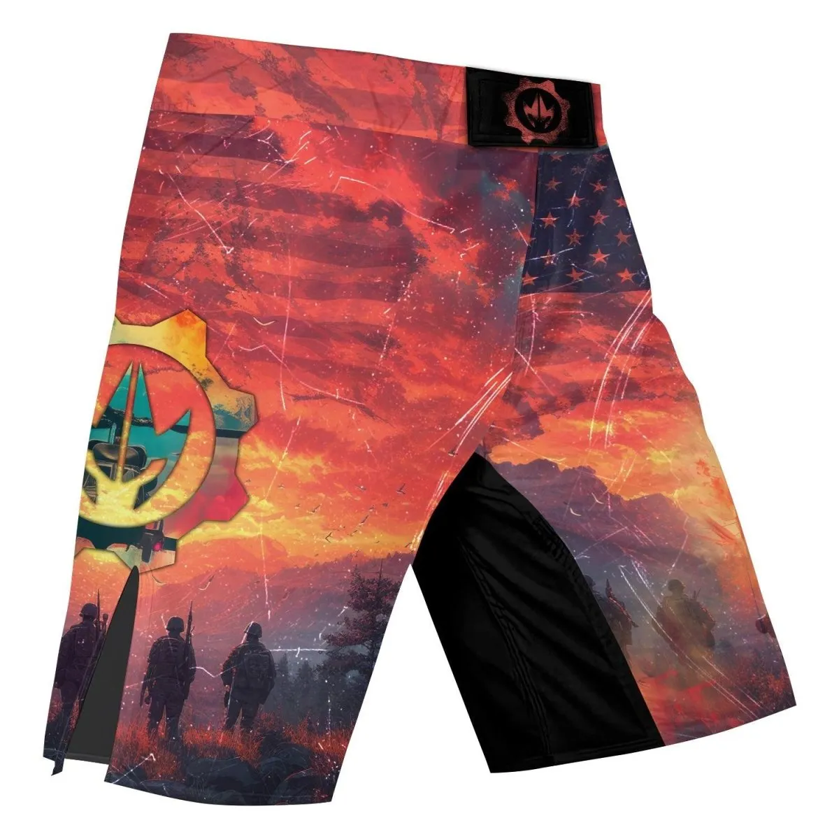 Army American Flag Shorts
