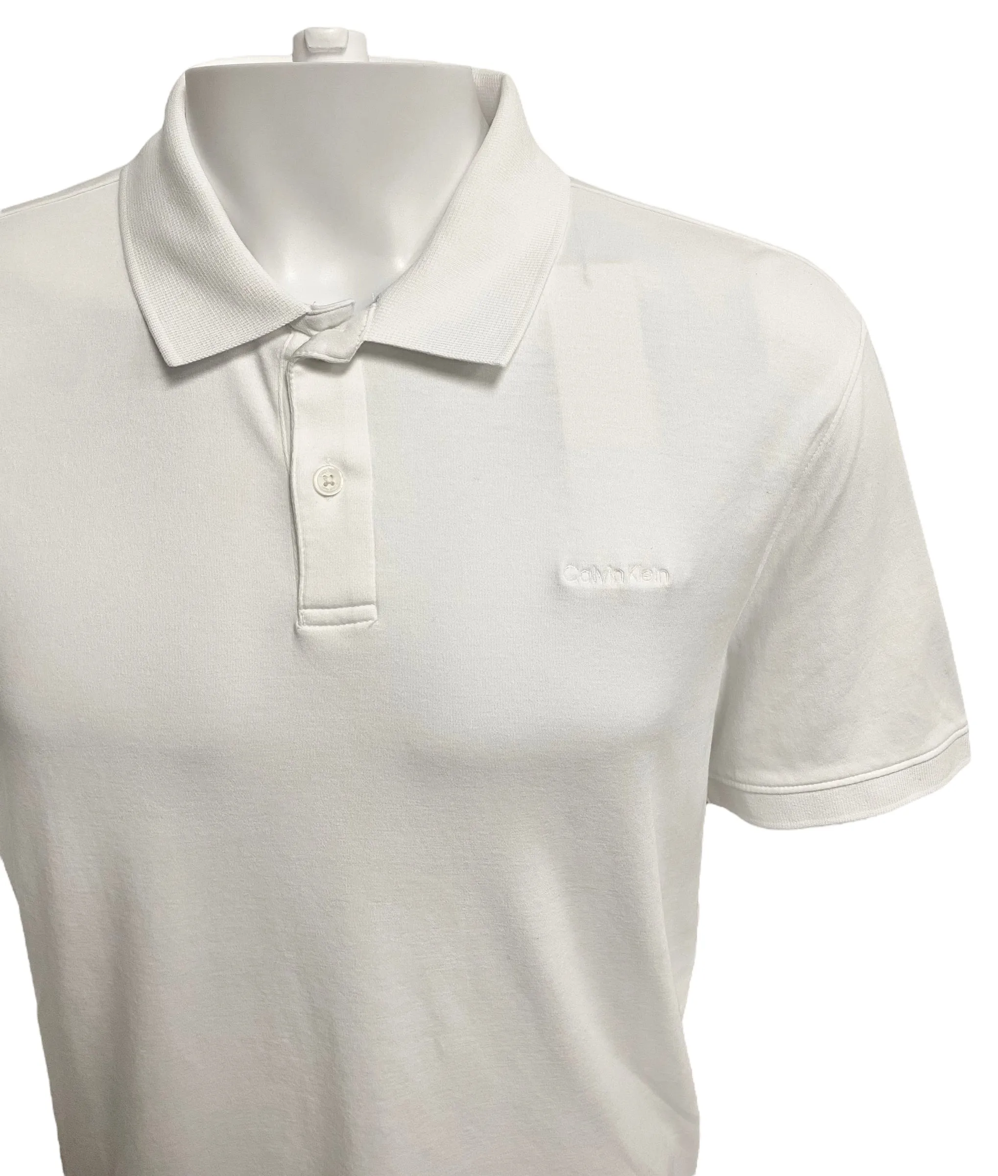 Calvin Klein Mens Cotton Liquid Touch Polo - 40M6718122 / 40M6718691