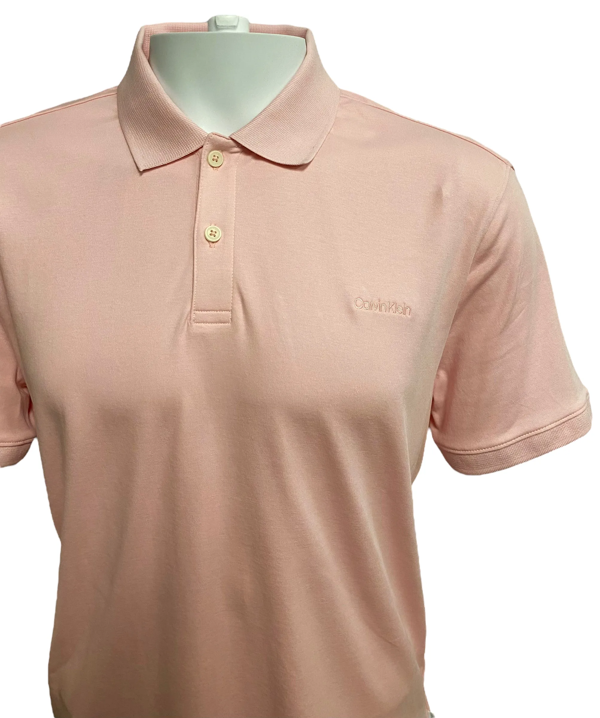 Calvin Klein Mens Cotton Liquid Touch Polo - 40M6718122 / 40M6718691