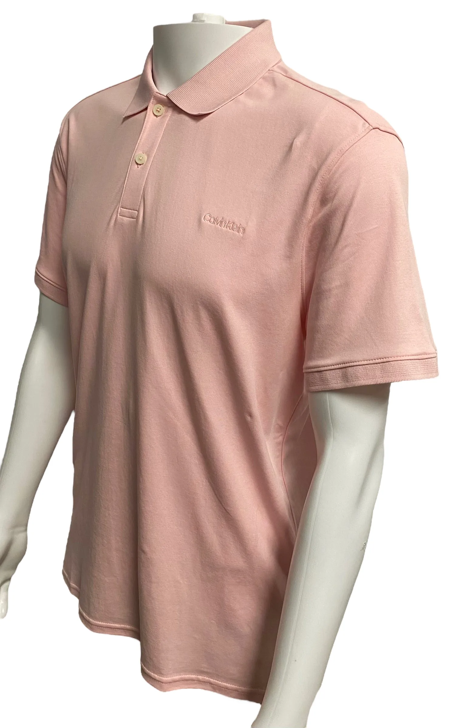 Calvin Klein Mens Cotton Liquid Touch Polo - 40M6718122 / 40M6718691