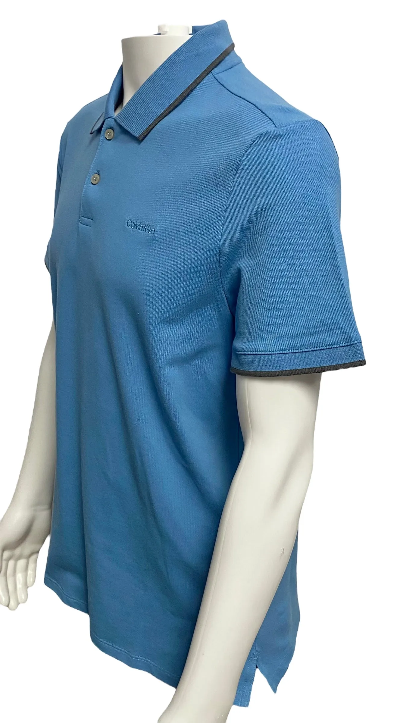 Calvin Klein Mens Stretch Pique Polo Shirt - [40FC261]