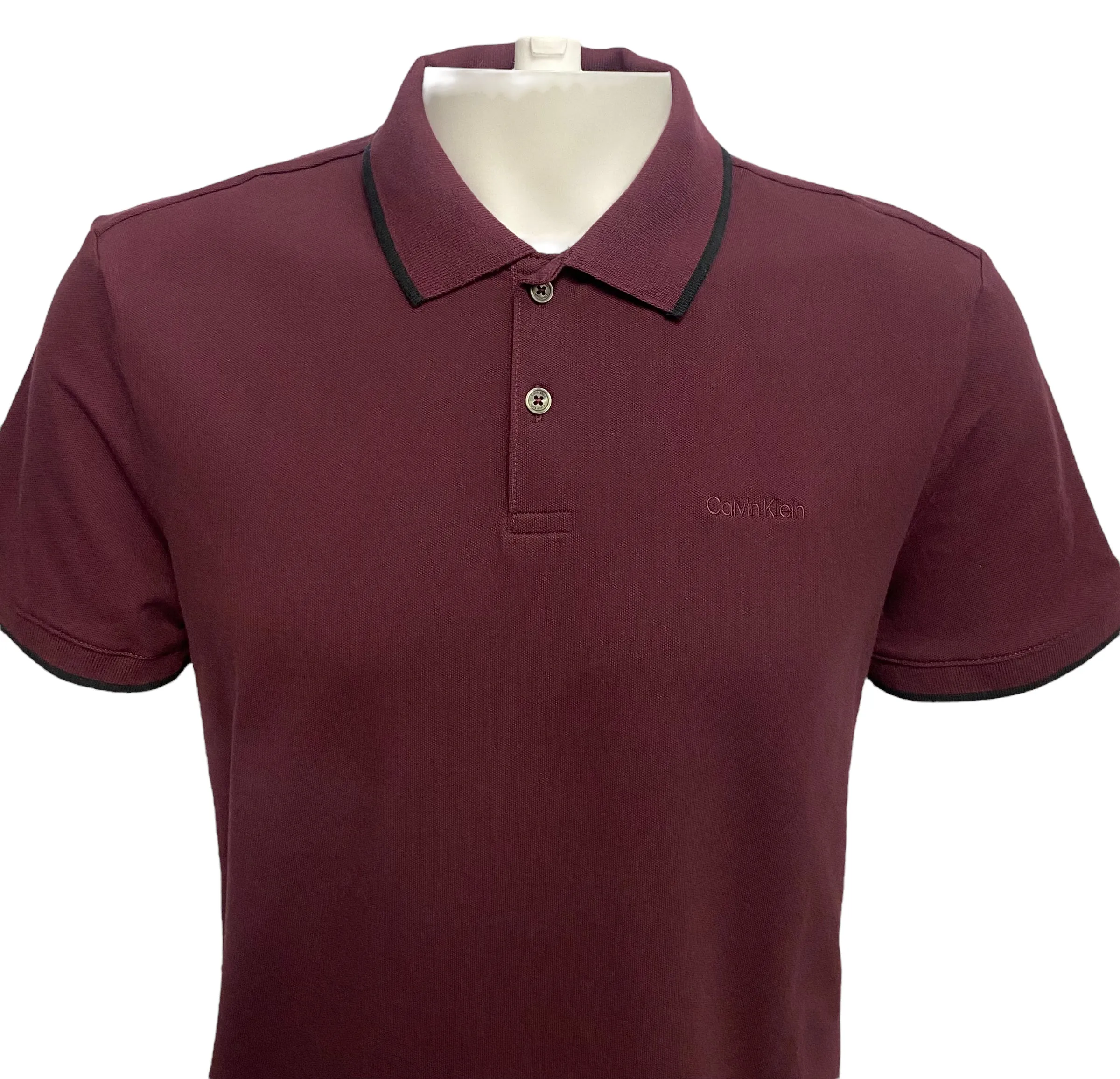 Calvin Klein Mens Stretch Pique Polo Shirt - [40FC261]