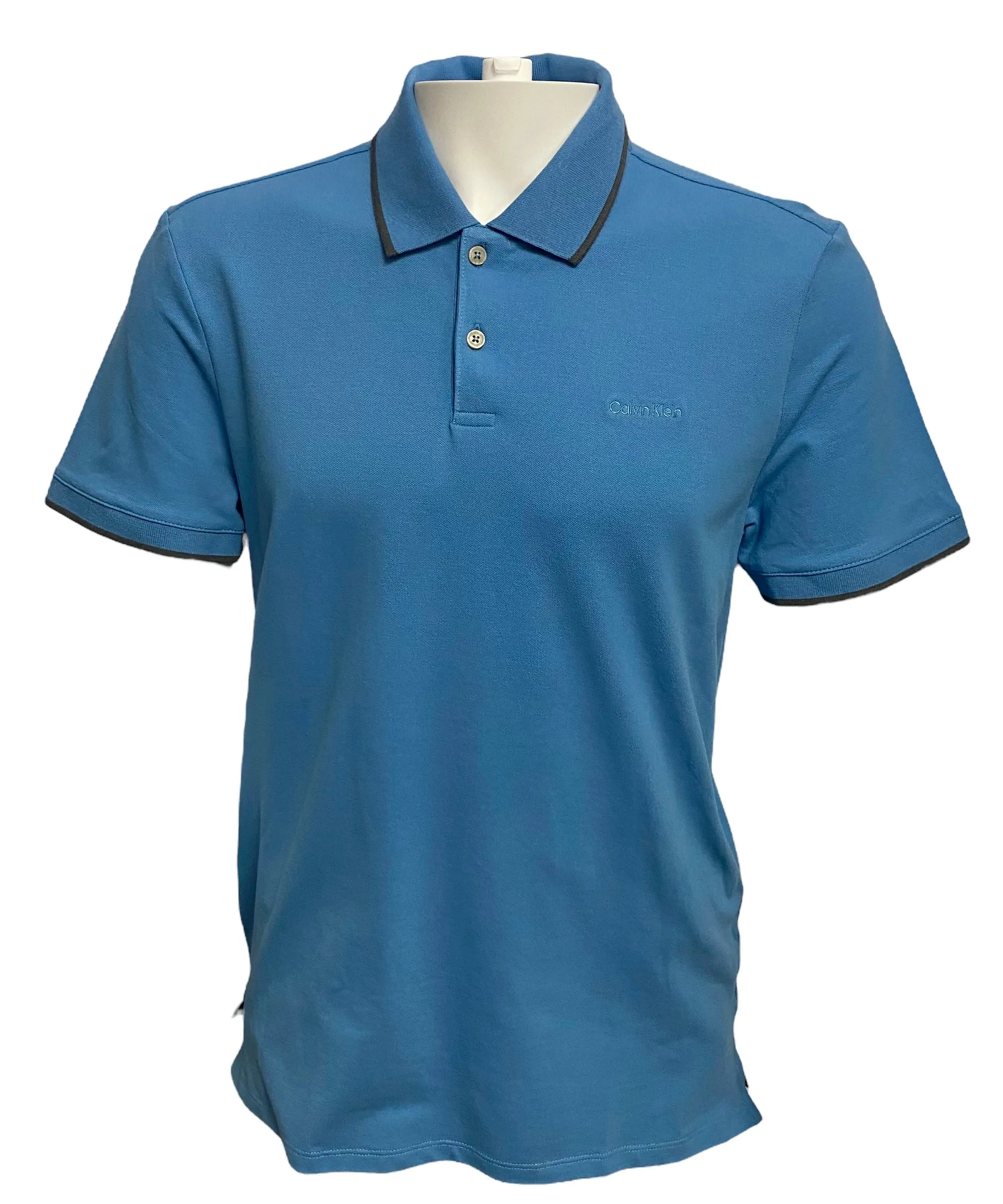 Calvin Klein Mens Stretch Pique Polo Shirt - [40FC261]