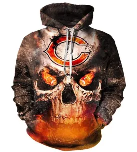Chicago Bears Hoodies - Pullover Orange Hoodie
