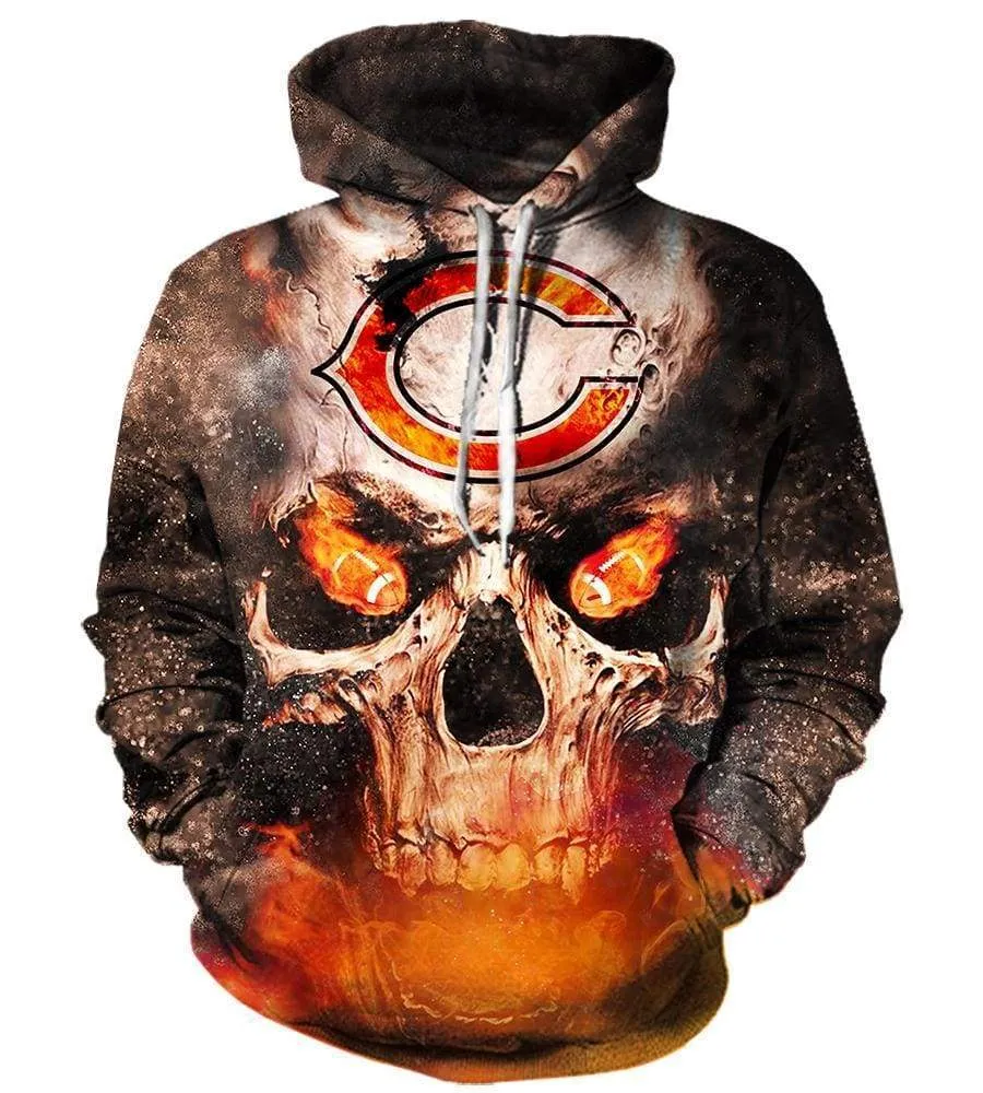 Chicago Bears Hoodies - Pullover Orange Hoodie