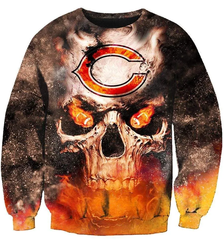 Chicago Bears Hoodies - Pullover Orange Hoodie