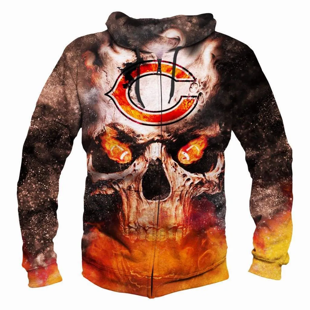 Chicago Bears Hoodies - Pullover Orange Hoodie