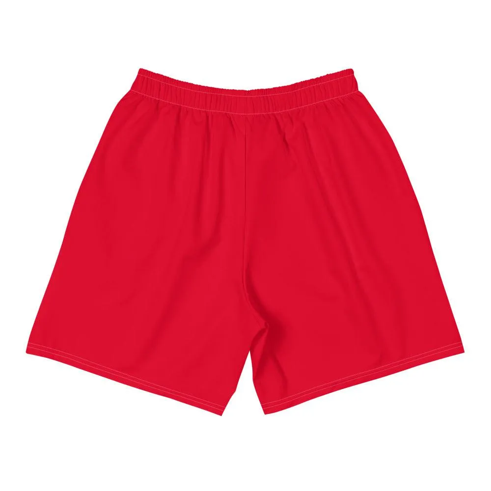Dynasty Emblem Active Training Workout Shorts (Red)