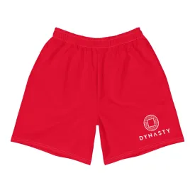 Dynasty Emblem Active Training Workout Shorts (Red)