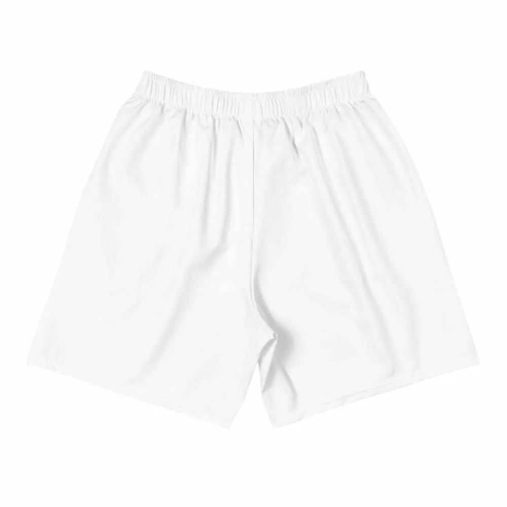 Dynasty Emblem Active Training Workout Shorts (White)