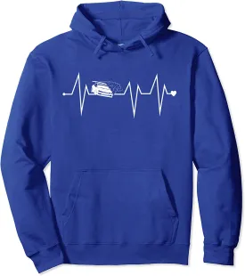 Funny Drifting JDM Drifter Heartbeat Heart Pulse Rate EKG Pullover Hoodie