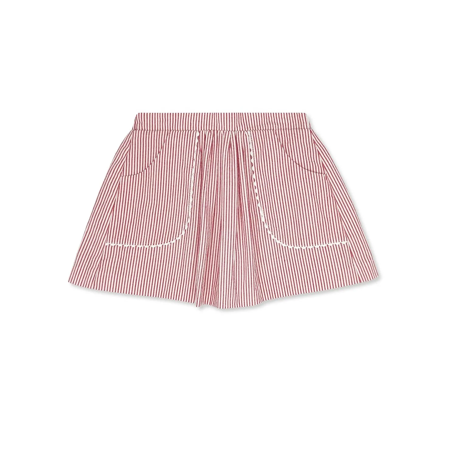 Isabella Skirt - Raleigh Red Seersucker