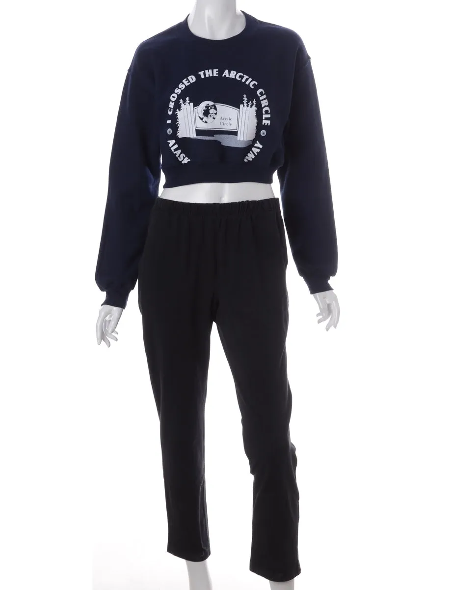 Label Louise Cropped Sports Sweatshirt