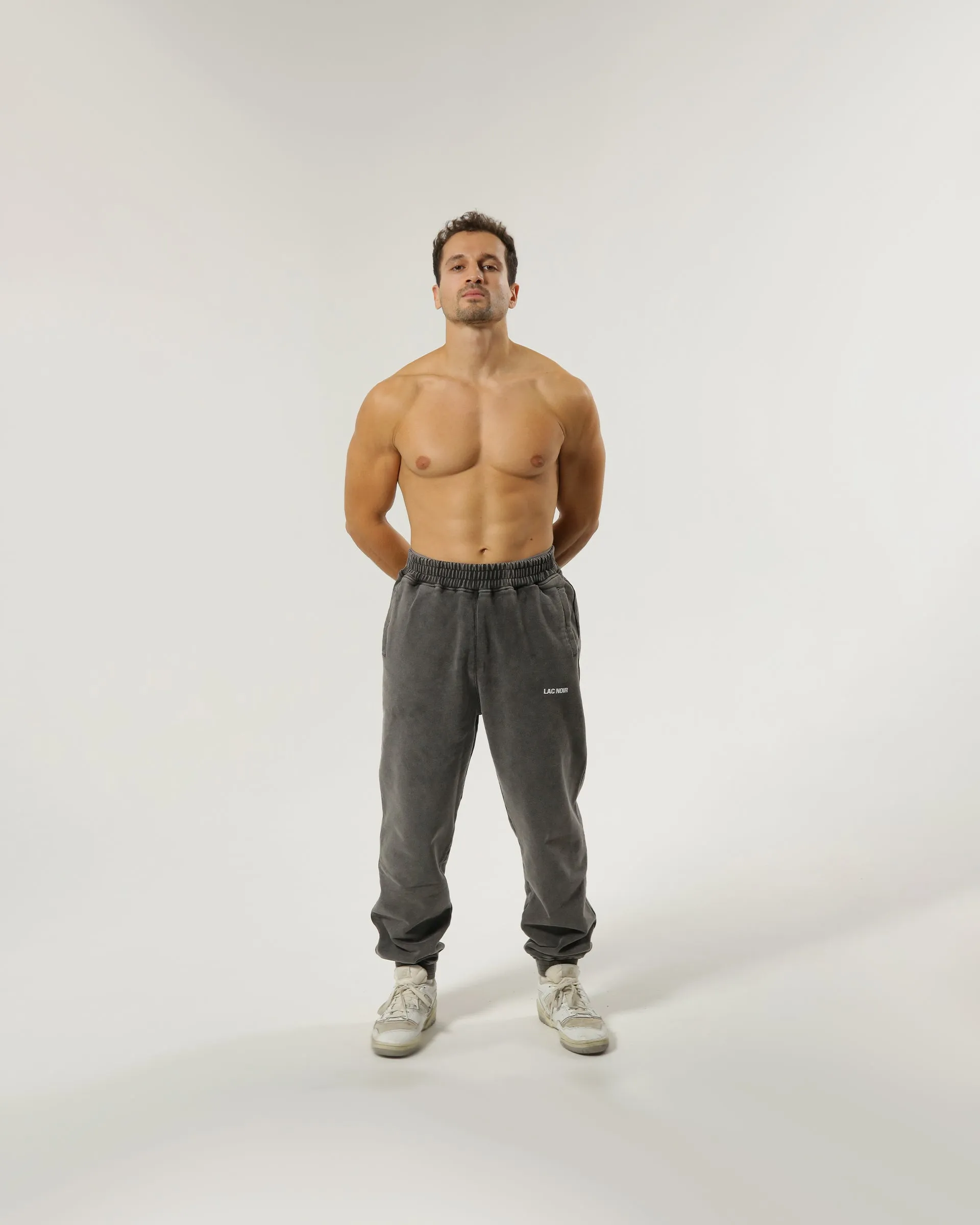 LAC NOIR CORE HEAVYWEIGHT SWEATPANTS - SMOKE BLACK
