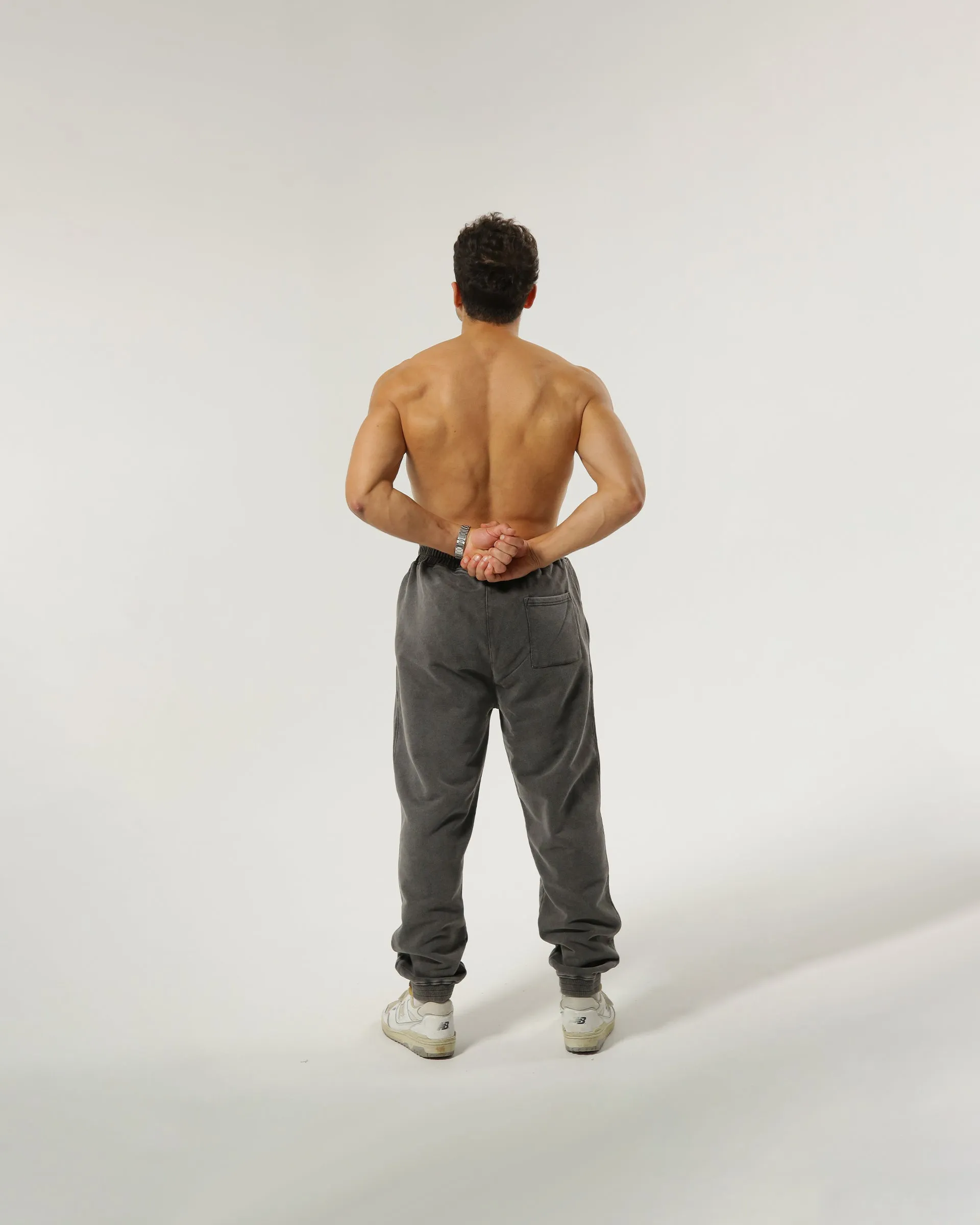 LAC NOIR CORE HEAVYWEIGHT SWEATPANTS - SMOKE BLACK