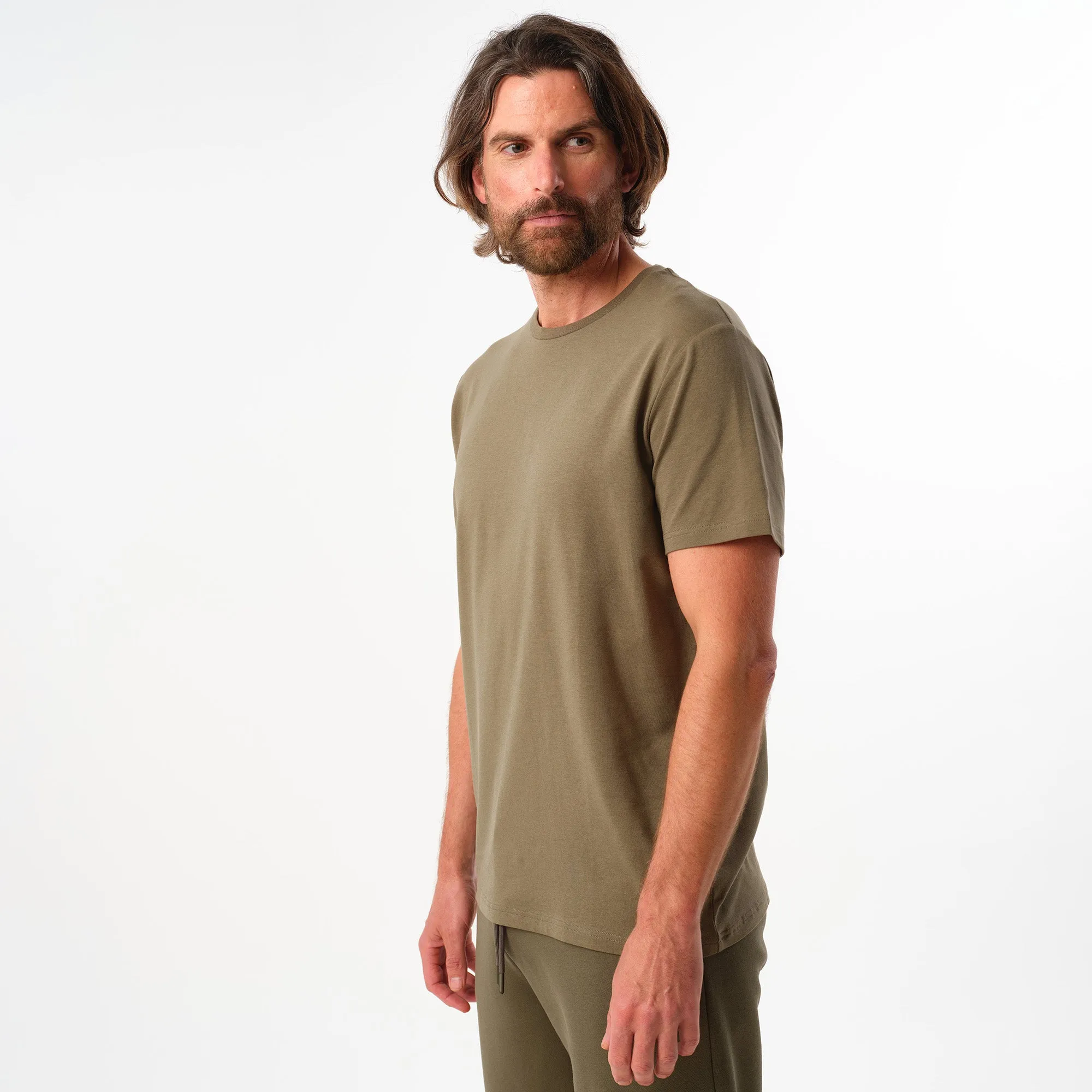 Man Tee Olive Green
