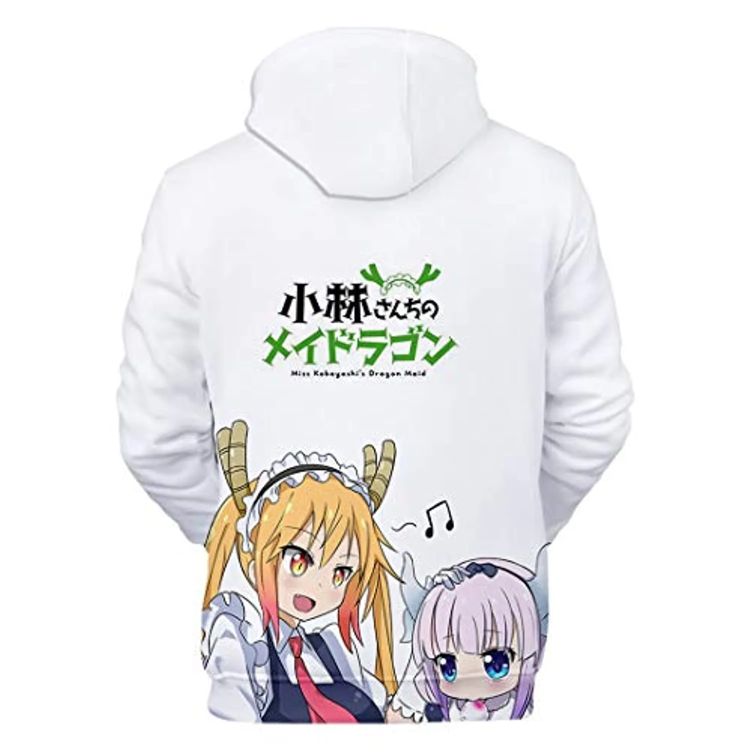 Miss Kobayashi's Dragon Maid Hoodie - Tohru Kanna Kamui 3D Print Fashion Hooded Pullover