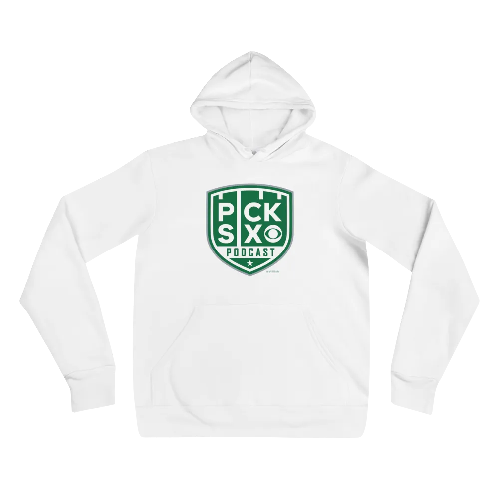 Pick Six Podcast Logo Adult Fleece Hooded Sweatshirt