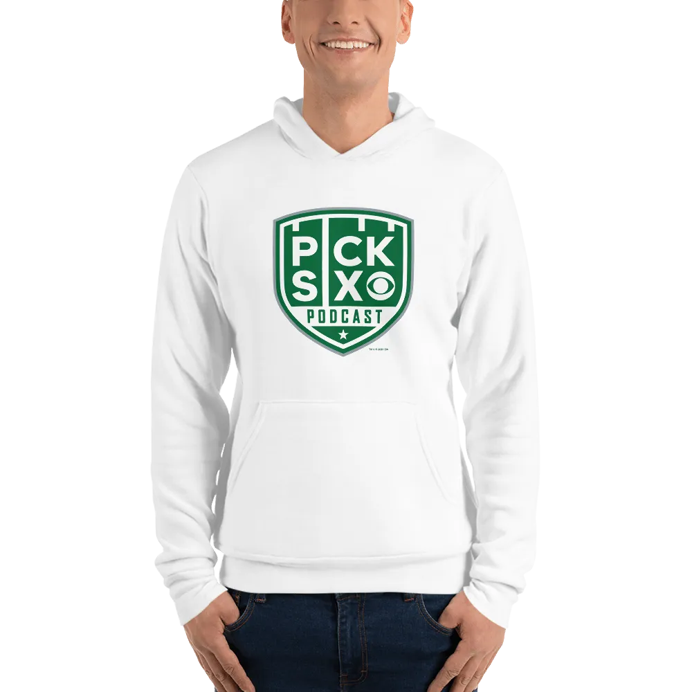 Pick Six Podcast Logo Adult Fleece Hooded Sweatshirt
