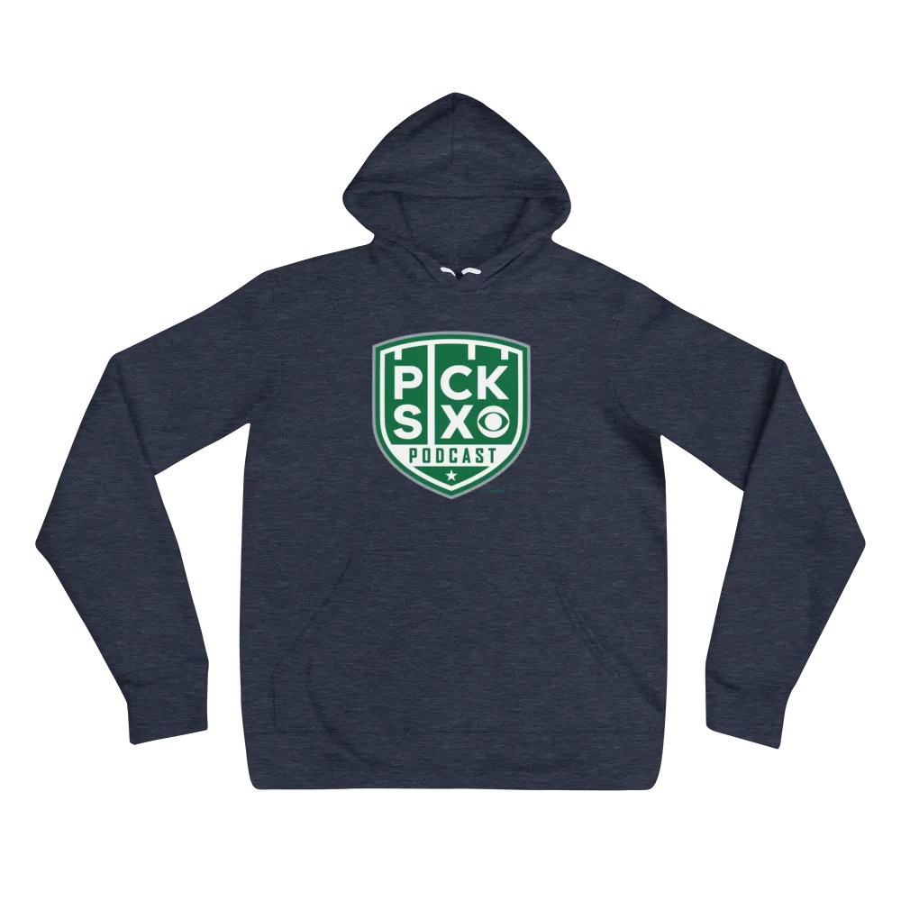 Pick Six Podcast Logo Adult Fleece Hooded Sweatshirt