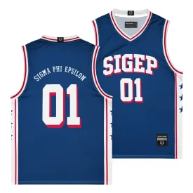 SigEp Royal Basketball Jersey