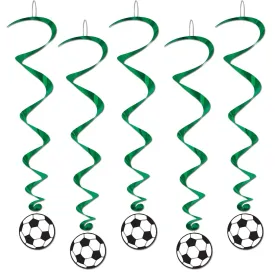 Soccer Ball Party Whirls (5 per Package)