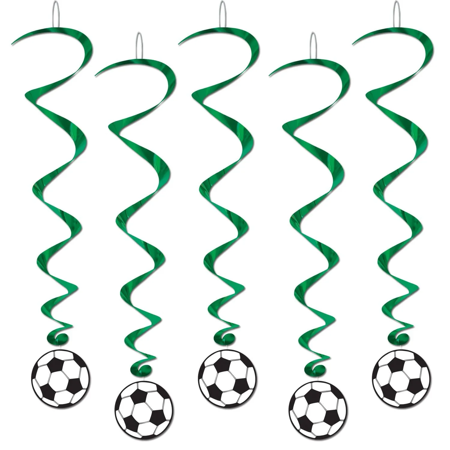 Soccer Ball Party Whirls (5 per Package)