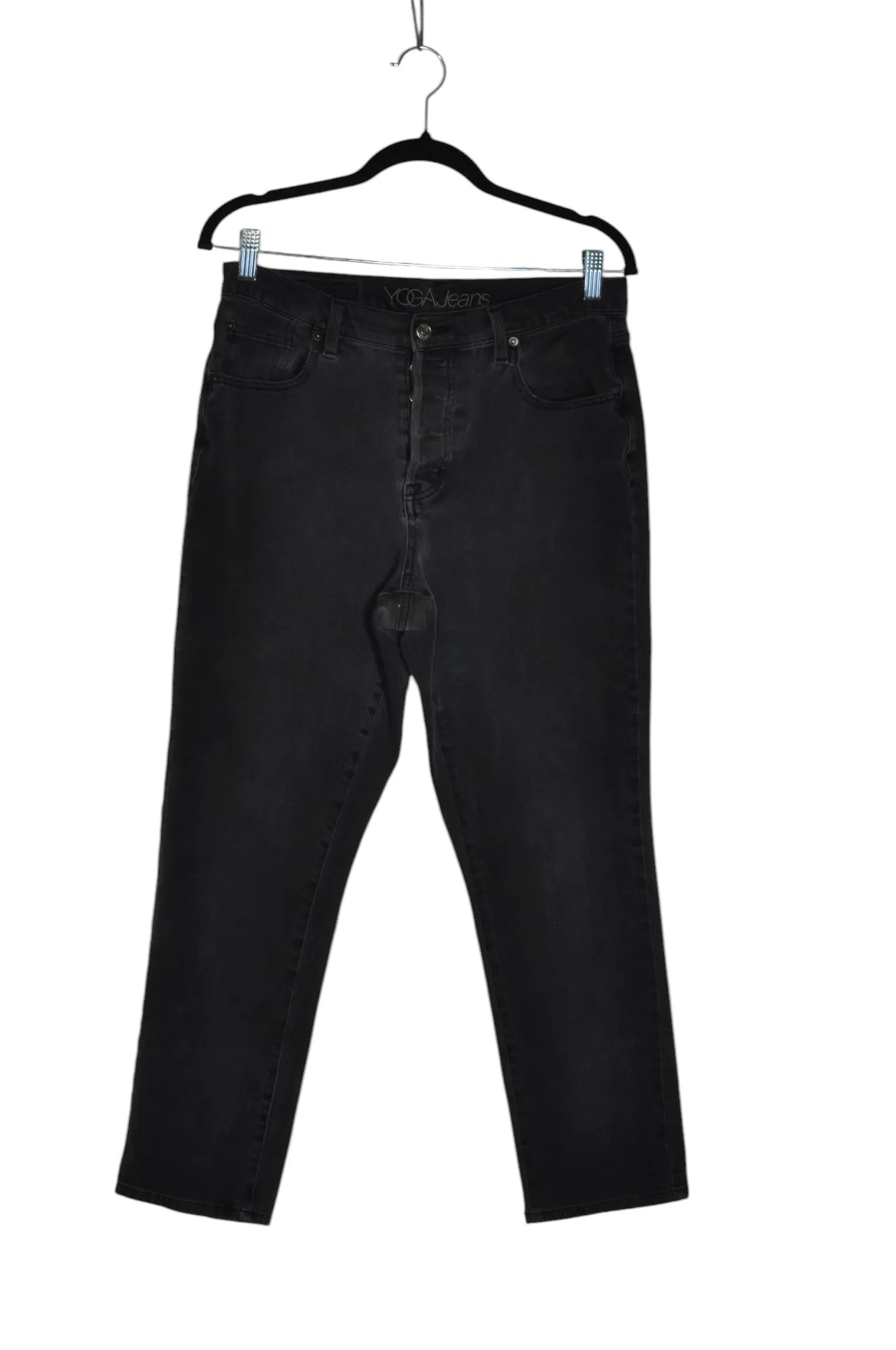 YOGA JEANS Women Straight-Legged Jeans Regular fit in Black - 30